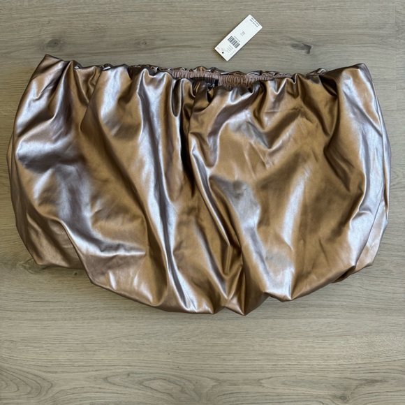 NWT Anthropologie 4SI3NNA Faux Leather Strapless Bubble Tank Size XL Party - Picture 4 of 11